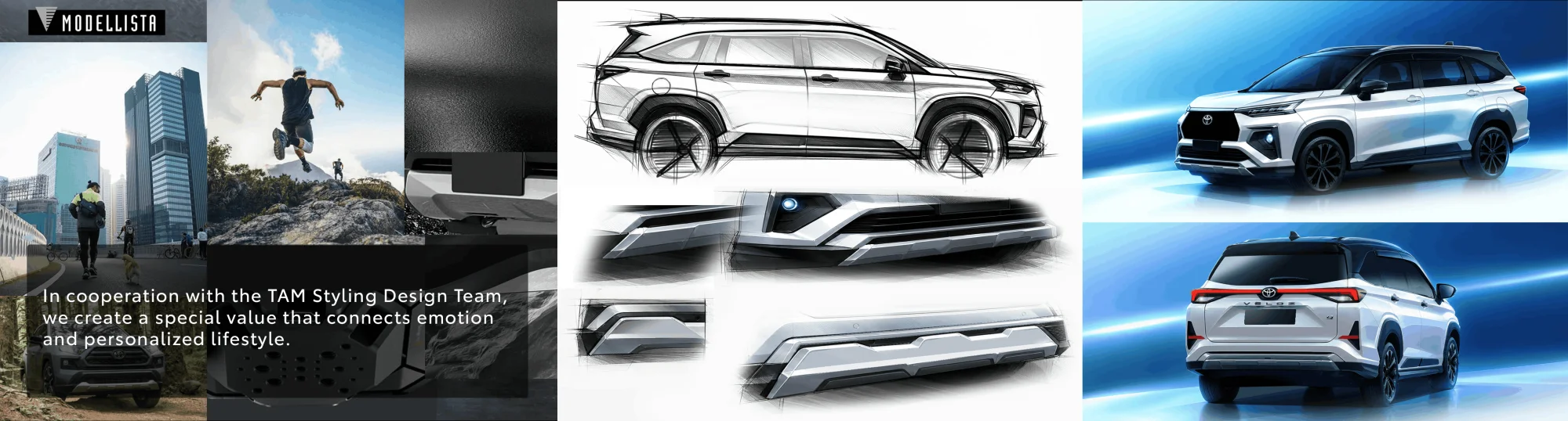 Modellista vehicle for work, family, leisure and self-expression