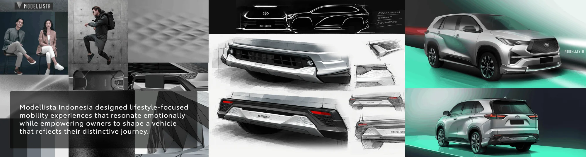 Modellista vehicle on a personal journey